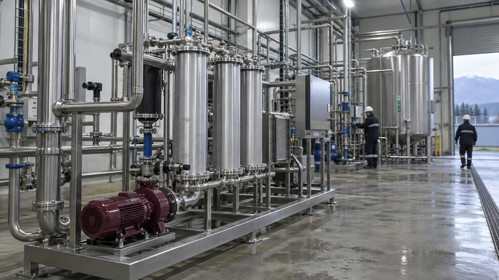 Agua de servicio en proceso alimentario · Biobío